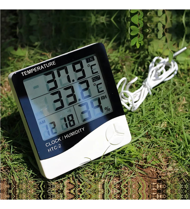 Ker Germany reloj termohigrometro digital sonda temperatura humedad Htc2 incluye calibración