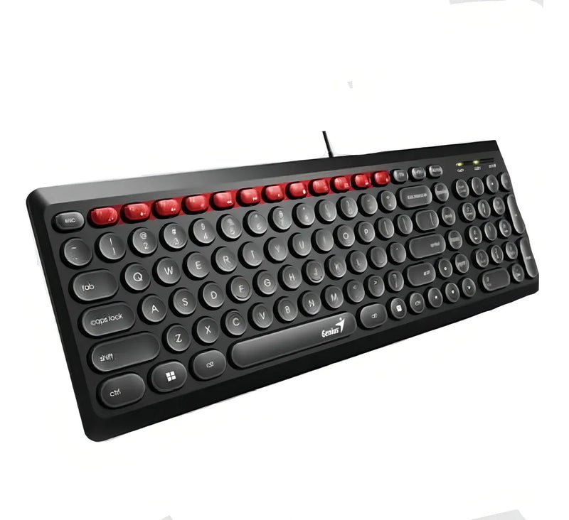 Teclado Genius Slimstar Q200 Ultra Delgado Multimedia Usb