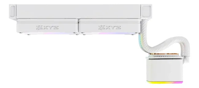 Cooler Xyz Aquapulse Aio 240mm Blanco Led 4 Pines