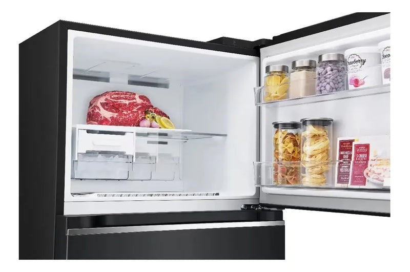 Nevera Lg Top Freezer 394 Lt Doorcooling Thinq Negro Mate