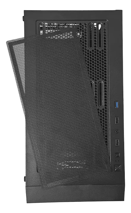 Gabinete Chasis Gamer Pc Argb Atx Con Controlador + 4 Cooler Negro