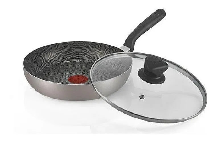 Sartén Imusa 30 Cm Alto Antiadherente Tapa Vidrio Talent Gris