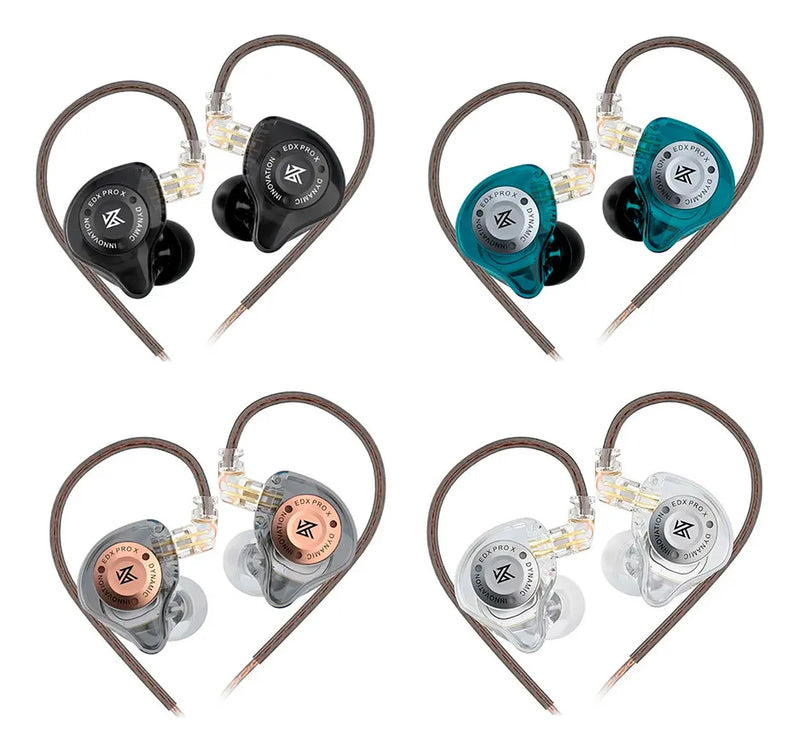 Auriculares Kz Edx Pro X Black Return sin micrófono