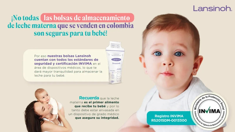 Bolsas Almacenamiento Leche Materna Lansinoh | 100 Unidades