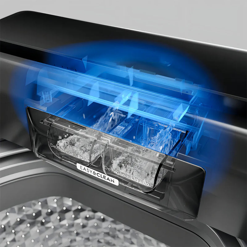 Lavadora Electrolux Carga Superior 21Kg Panel Digital Efficient Care Negra EWIX21F3CSB