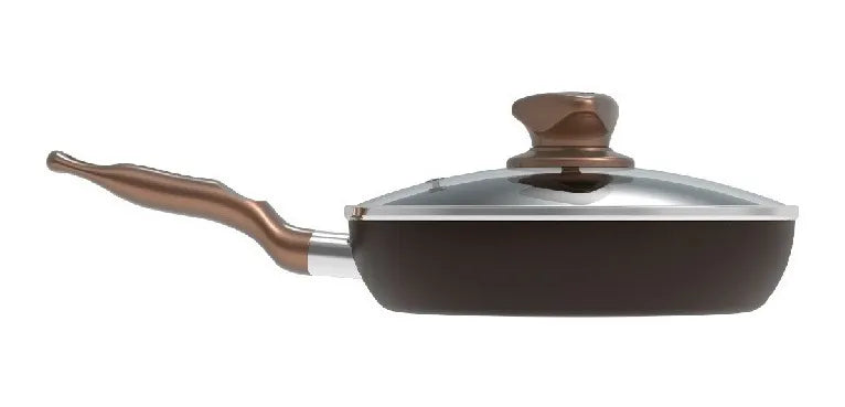 Sartén 18cm Imusa Talente Master Deluxe Tapa De Vidrio Color Dorado