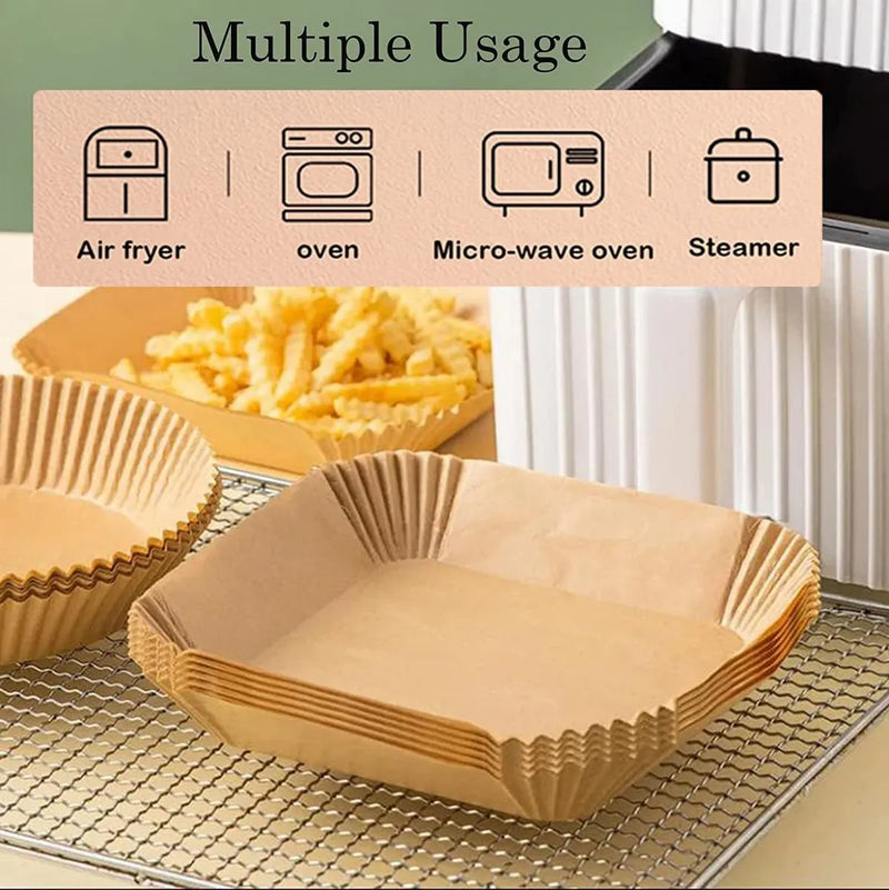 Mt&l Air Fryer - Revestimiento De Papel Cuadrado De...