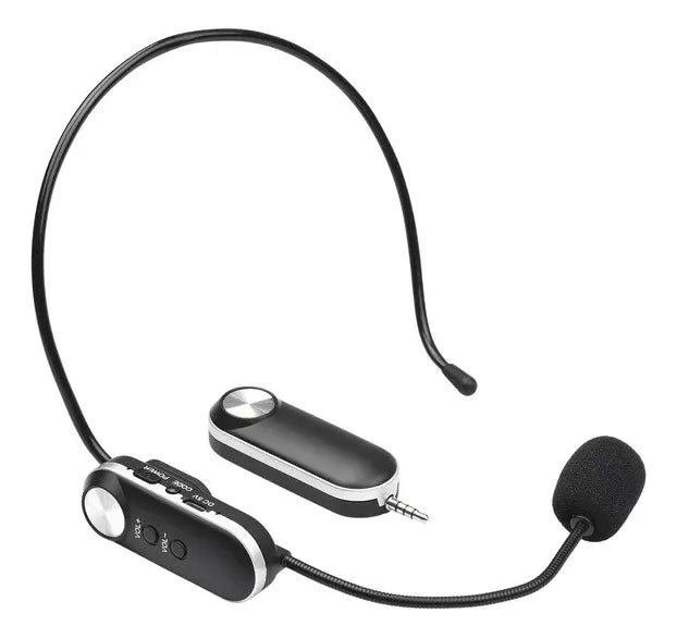 Micrófono Inalámbrico Portátil Recargable Negro