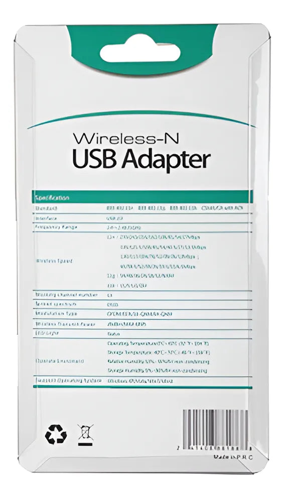 Adaptador Wifi Usb 2.0 Con Antena 270 Mbps 5dbi 802,11b/g/n
