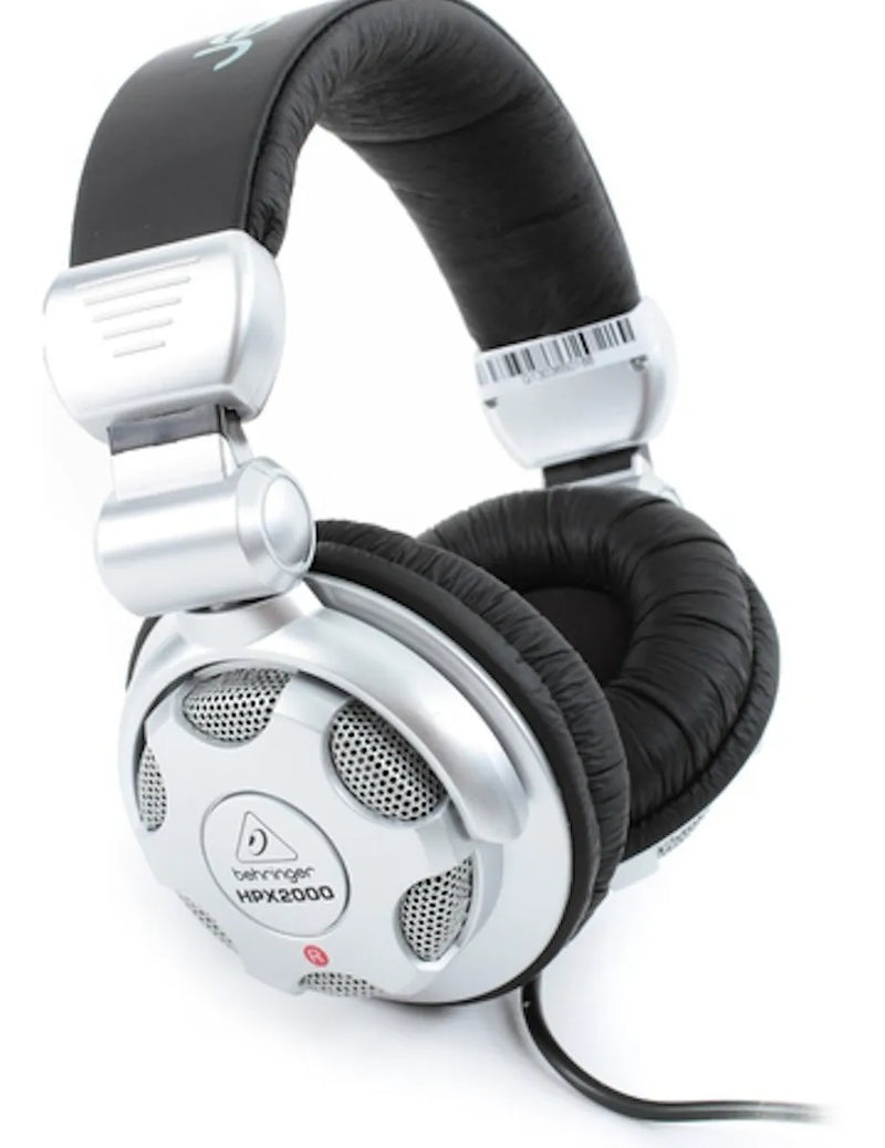 Fone de ouvido over-ear Behringer HPX2000 plateado e negro