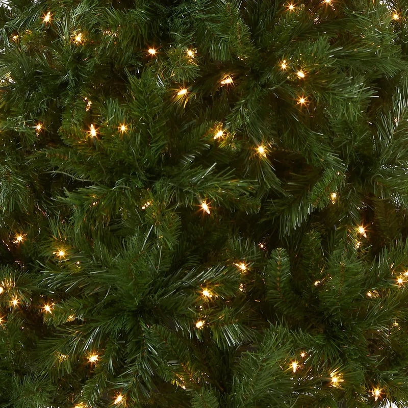 Árbol Artificial Preiluminado De 7.5 Ft - Efecto Realista