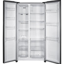 Nevecón Inverter Side By Side 480 Litros Brutos Mabe MSL480LPLSS0 Color Plateado