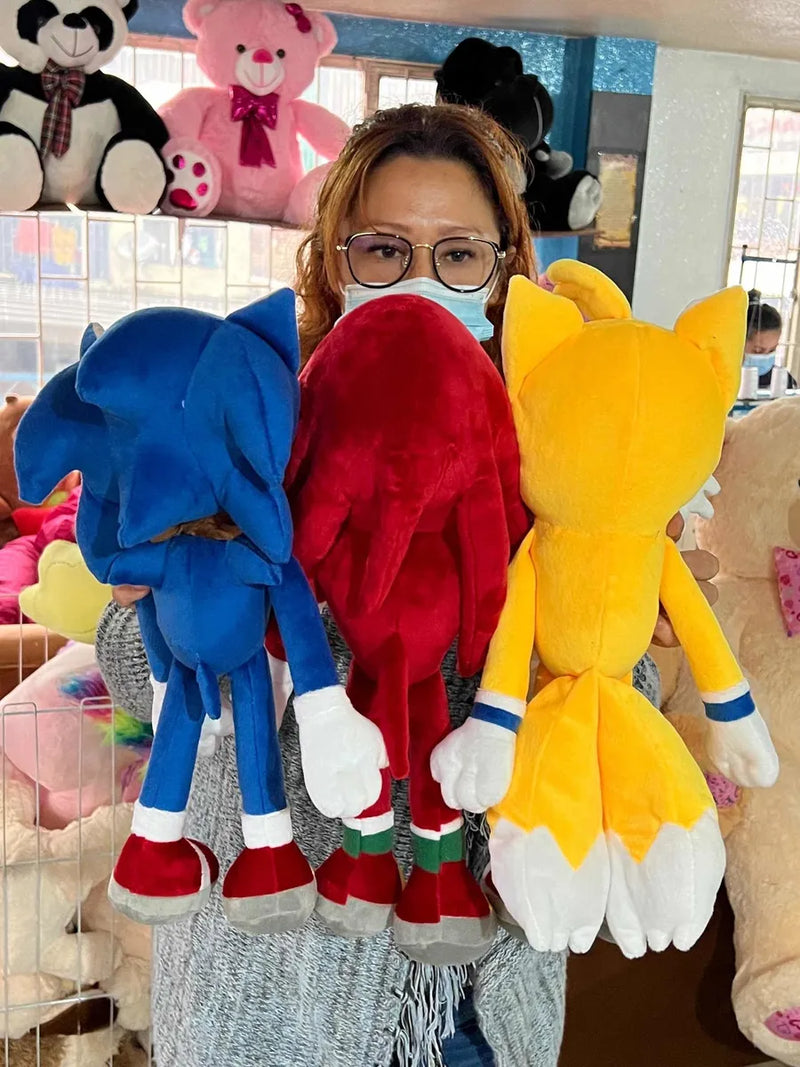 Sonic, Tails Y Nudillos Knuckles Peluche Grandes 40cm