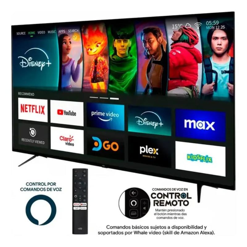 Tv Kalley 55 Pulgadas 139 Cm 55sb300 4k Uhd Smart Tv Linux