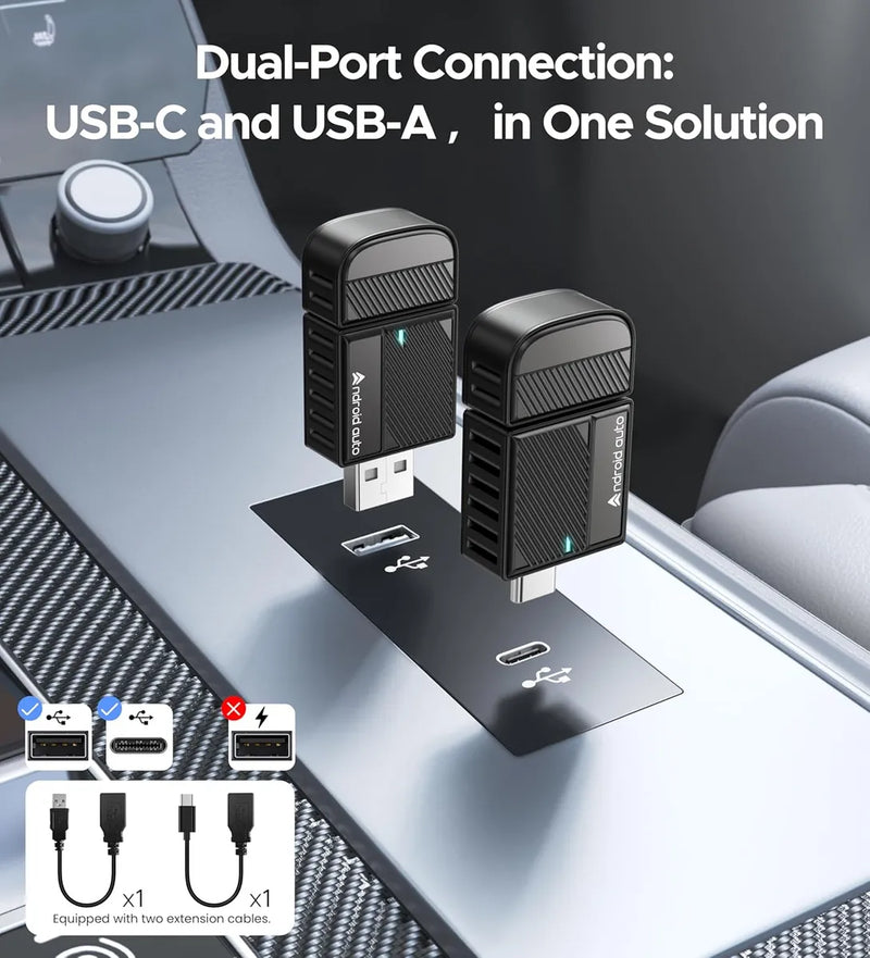 Adaptador Inalámbrico Ultra Rápido Para Android Auto