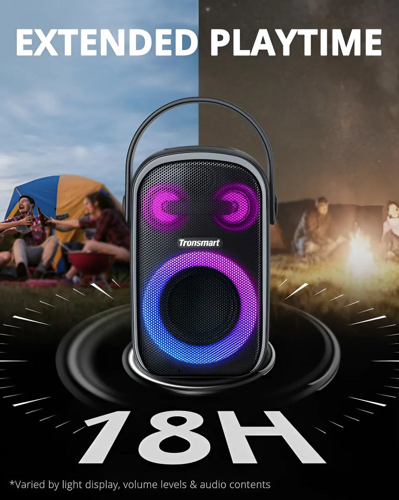 Tronsmart Altavoz Bluetooth Portátil Halo 100 Para Fiestas Color Negro