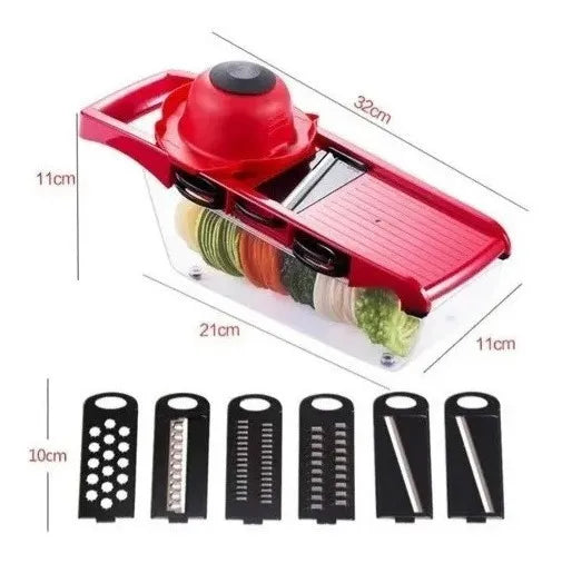 Ayudante Cocina Rallador/cortador Verduras Mandoline 6 En 1