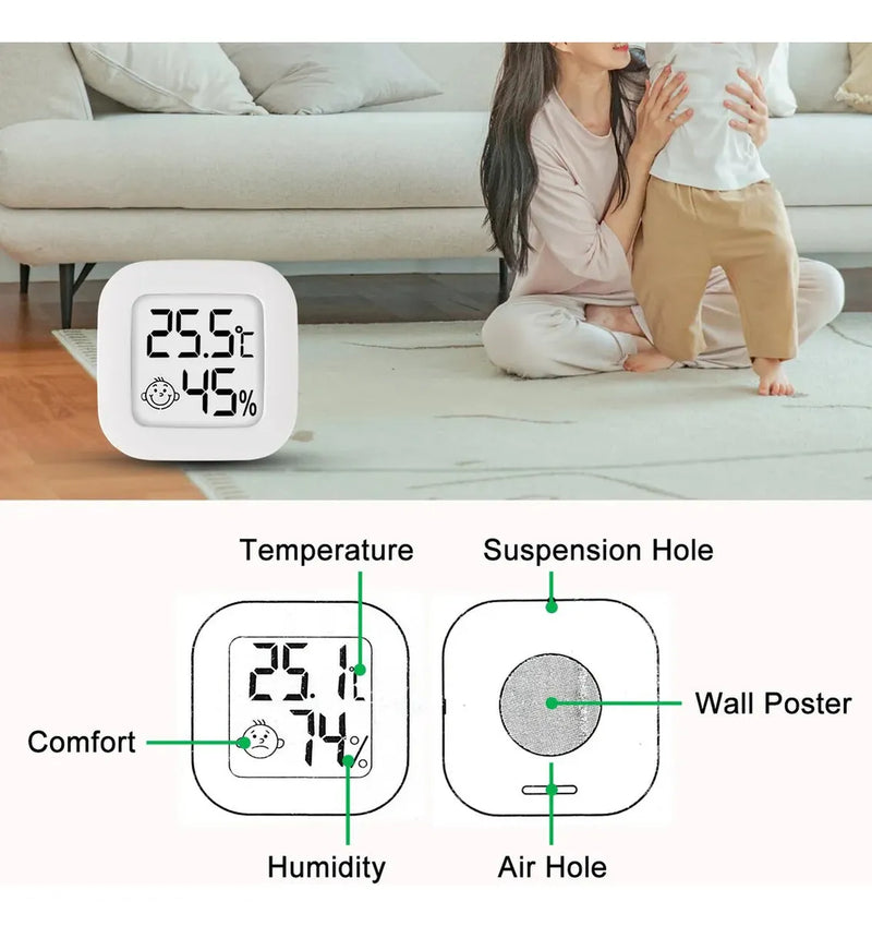Mini Termómetro Monitor Digital Higrómetro Para Interiores