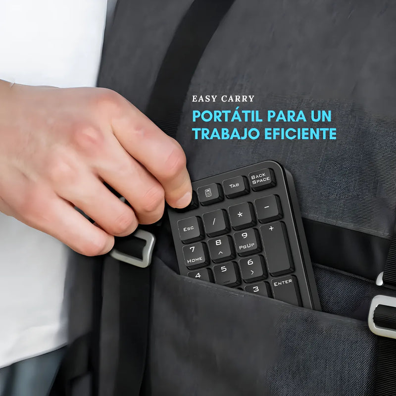 Teclado Numerico Inalambrico Para Pc O Notebook Genius 1000 Teclado Negro Idioma Español Latinoamérica