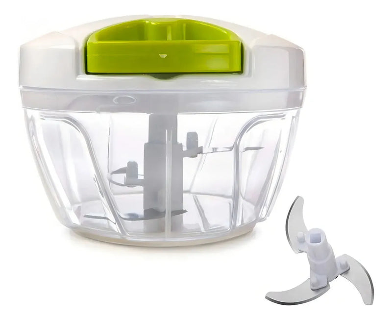 Procesador de alimentos manual mini triturador de 3 cuchillas, colores surtidos