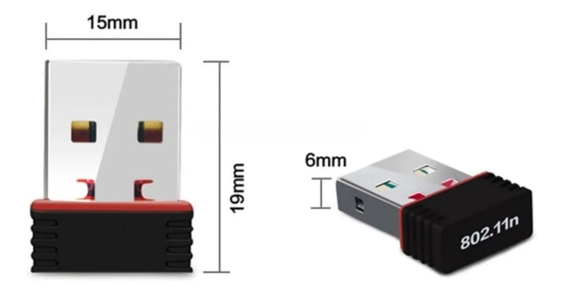 Tarjeta Adaptador Receptor Usb Wifi 150mbps 802.11n Pc