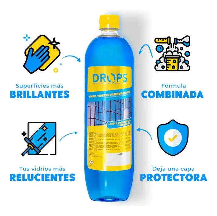 Limpia Vidrios Drops 1 Litro -