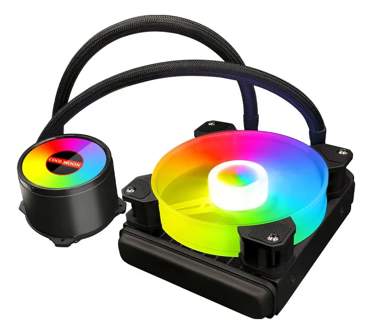 Fuente Refrigeracion Liquida Coolmoon Fancooler Rgb Pc 120mm