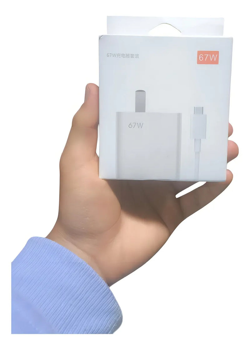Cargador Celular Tipo C 67w Cable Carga Rápida Usb Teléfono
