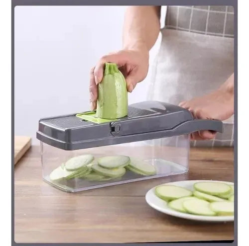 Procesador Picador Cortador Rallador Vegetal Fruta Alimentos Picador Con Recipiente 15 En 1