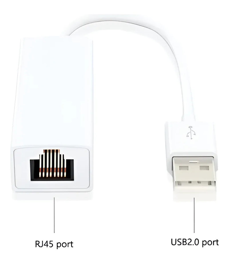 Adaptador Usb Ethernet Red Lan Ethernet Rj45 A Usb 2.0