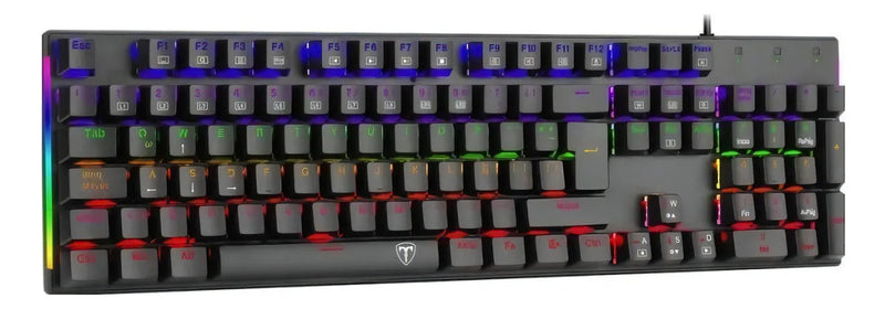 Teclado Gamer T-dagger T-tgk310-bl Naxos Rainbow Blue Switch