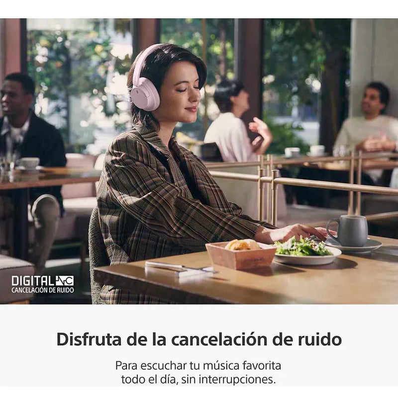 Audífonos Inalámbricos Con Noise Cancelling Wh-ch720n Color Rosado