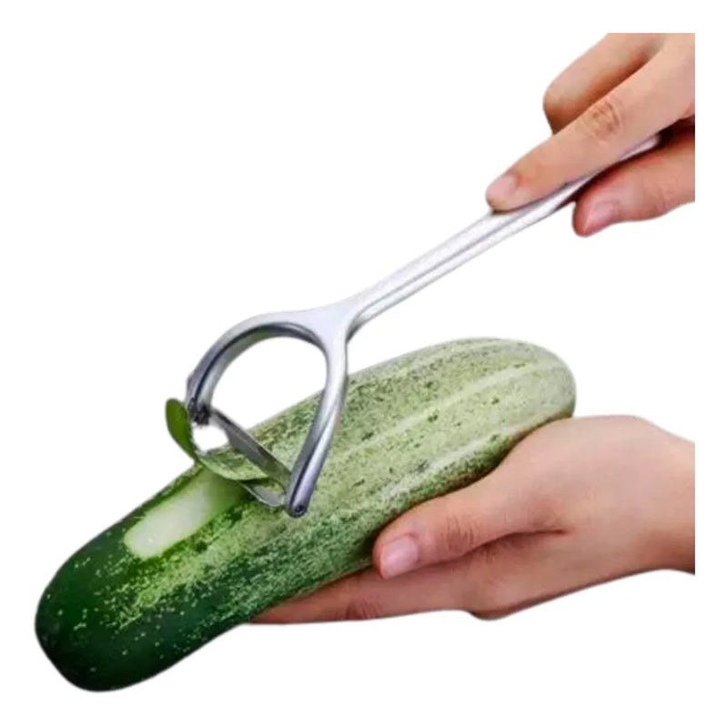 Pelador Papas Frutas Verduras Aleación Utensilios De Cocina Plateado