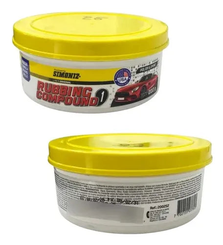 Crema Pulidora Rubbing Simoniz 200 Gr Para Autos Y Moto