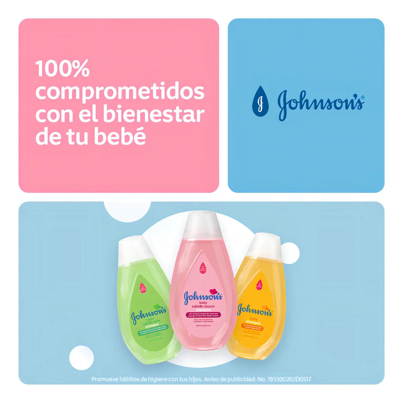 Shampoo Para Bebé Johnson's Cabello Oscuro 200 Ml