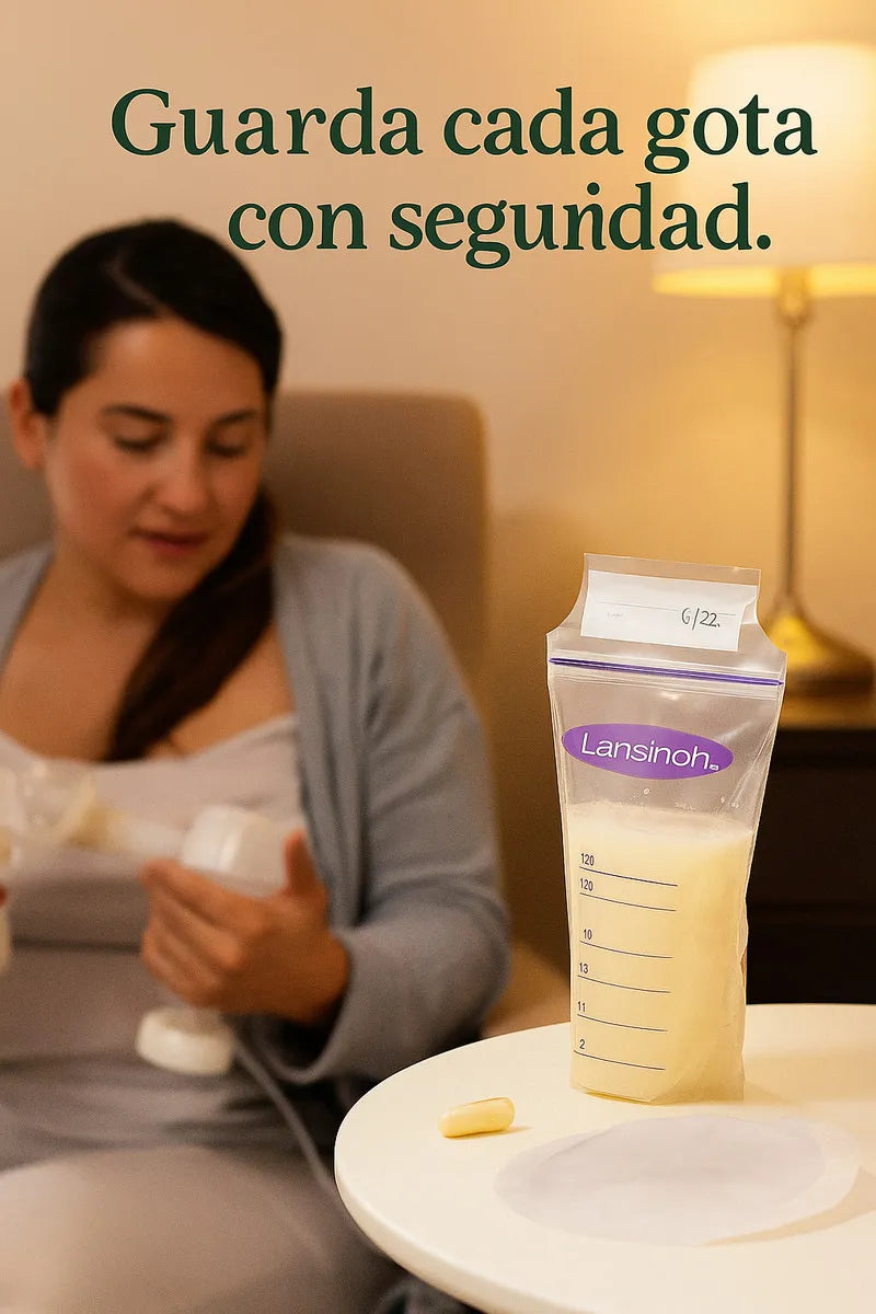 Combo 50 Bolsas De Almacenamiento+ 100 Protectores Mamarios