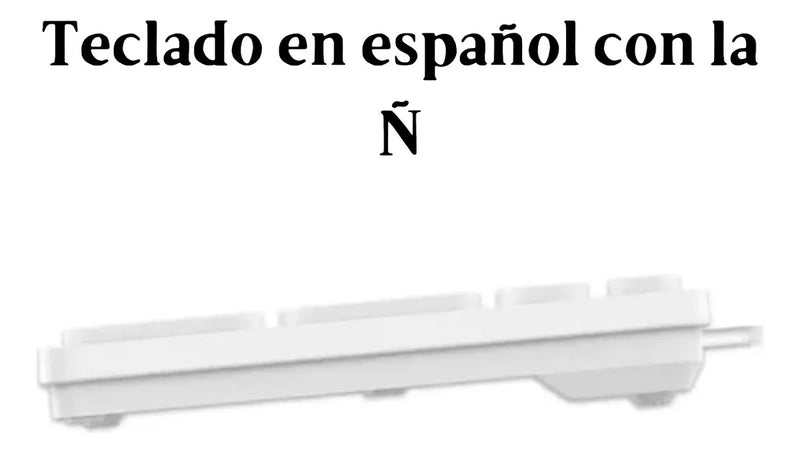 Teclado Genius SlimStar 126 QWERTY color blanco