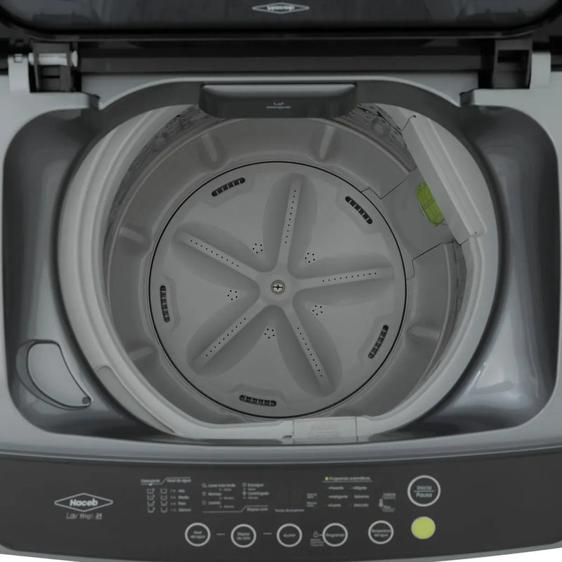 Lavadora Haceb Digital Carga Superior 11 Kg 110v - 120v Grafito