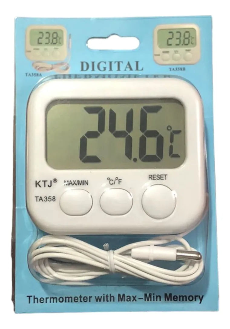 Termómetro Digital Ktj Con Sonda Para Refrigeración