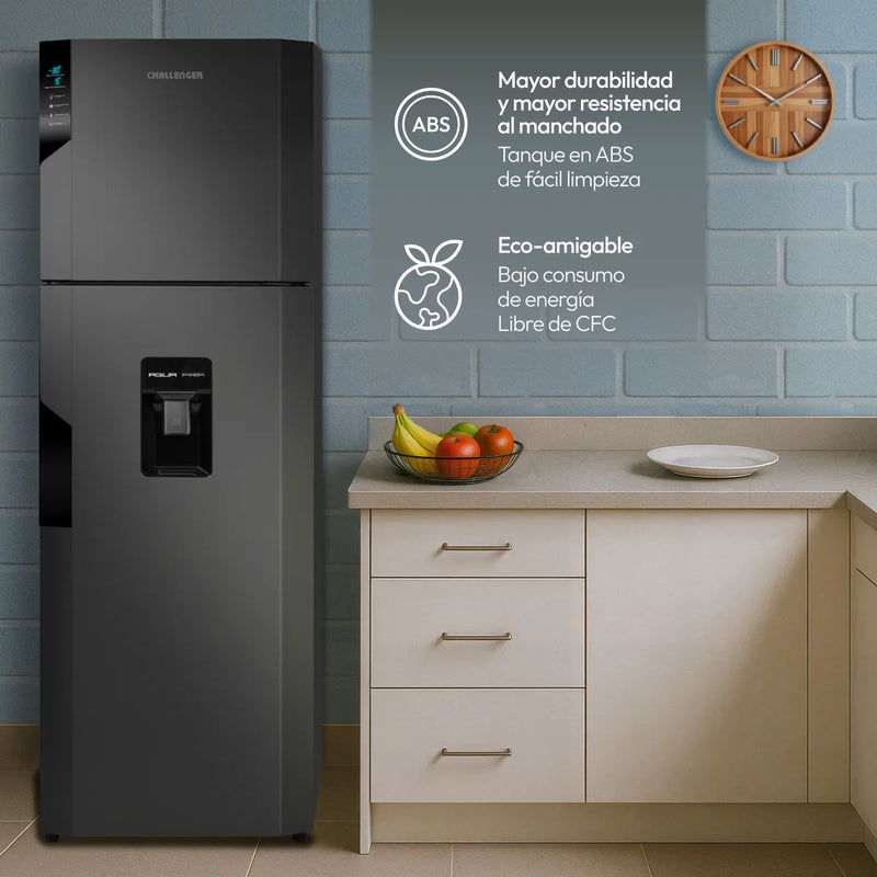 Nevera No Frost 317 Litros + Lavadora Automatica 13 Kg Gris