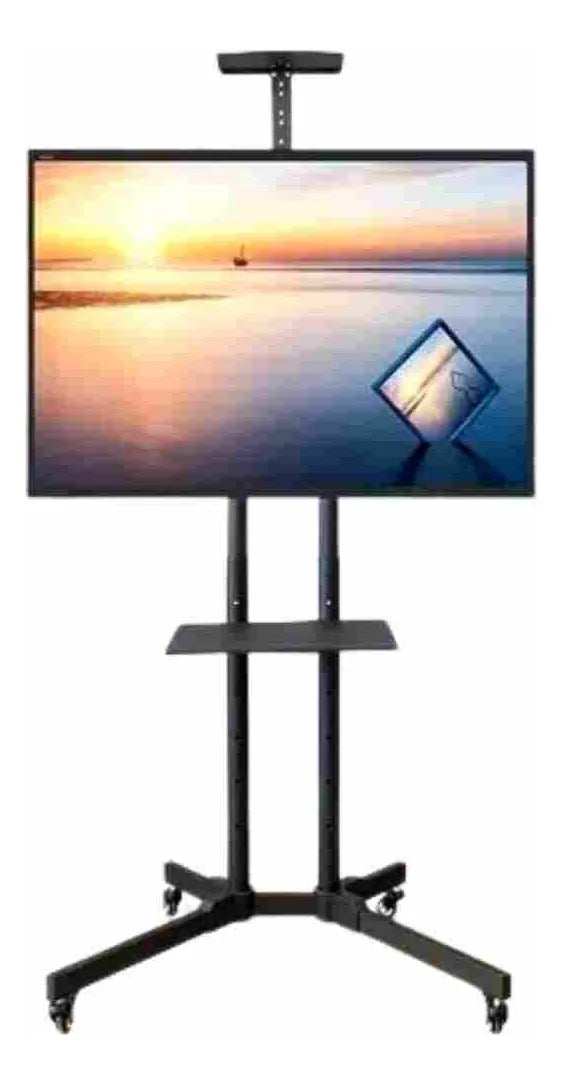Soporte Tv Base Pedestal Rueda Televisores Móvil De 32 A 70 Color Negro