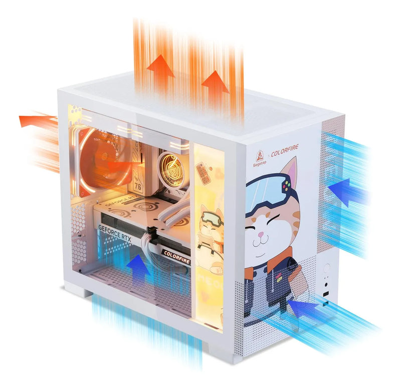 Segotep Memphis M-atx Carcasa Para Pc Con Paneles De Vidrio