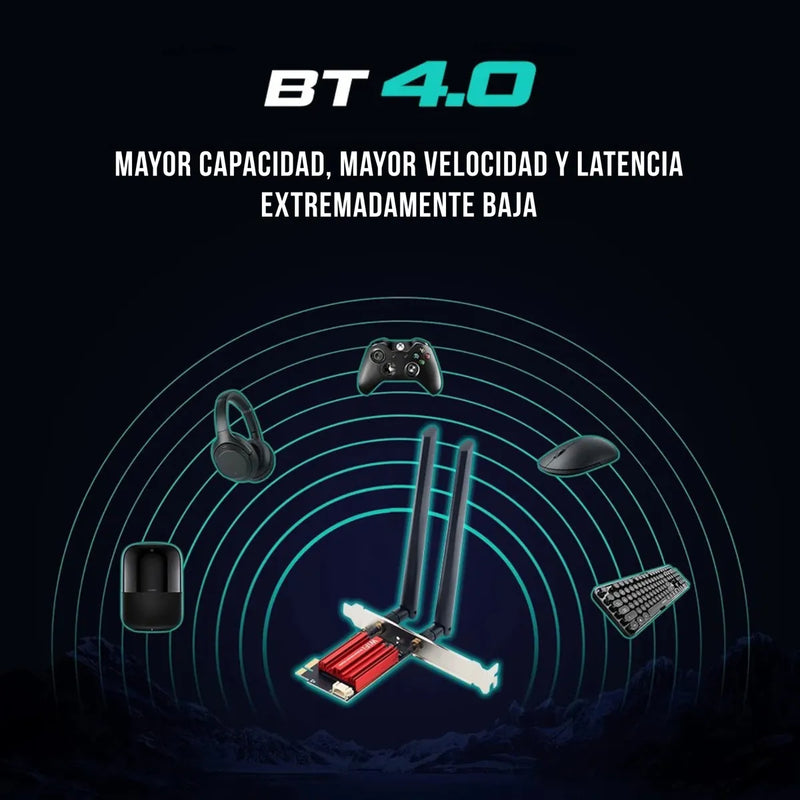 Tarjeta Wifi Bluetooth Pci Express Placa Red Doble Banda 5g