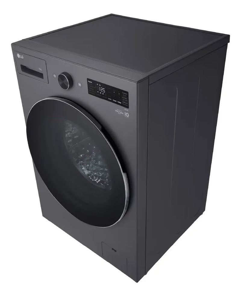Lavadora Lg Carga Frontal Wo16egnts6p 16kg Aidd Petcare Gris Negro