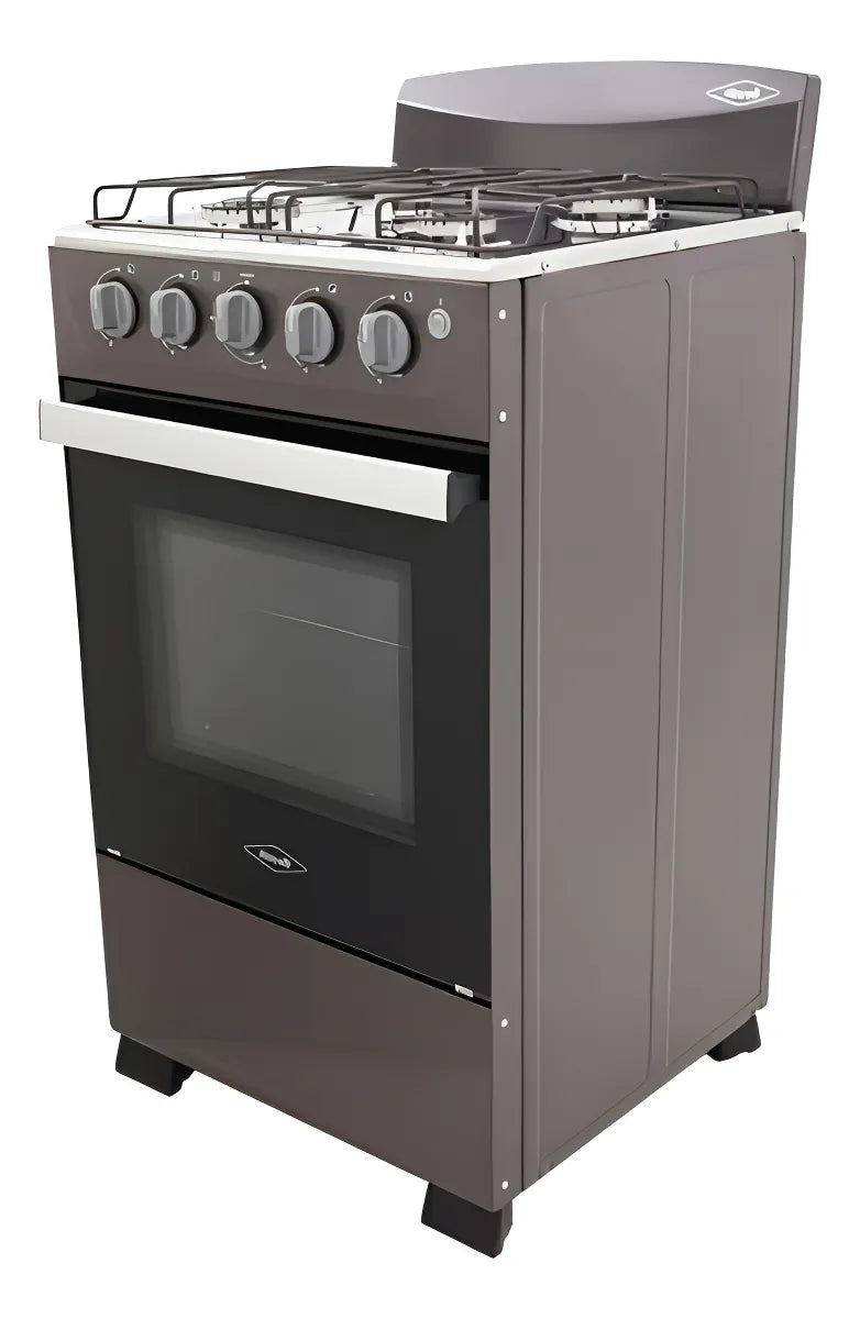 Estufa Romero Mixta Haceb 50 Cms Gas Propano Plata Negro Gas Envasado