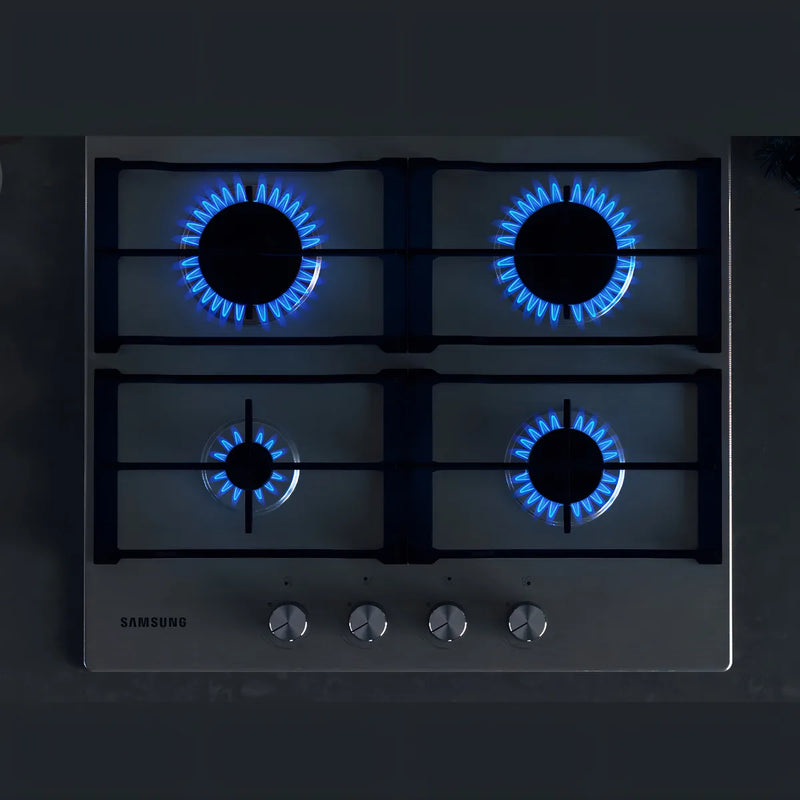 Cubierta Samsung Na64c3020as 4p Acero Inox 60cm Color Plateado