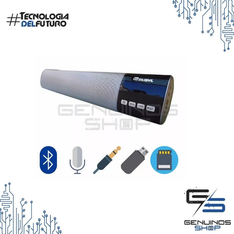 Barra Sonido Bluetooth Led 10w Usb, Fm, Sd 40cm Pantalla Color Segun Disponibilidad