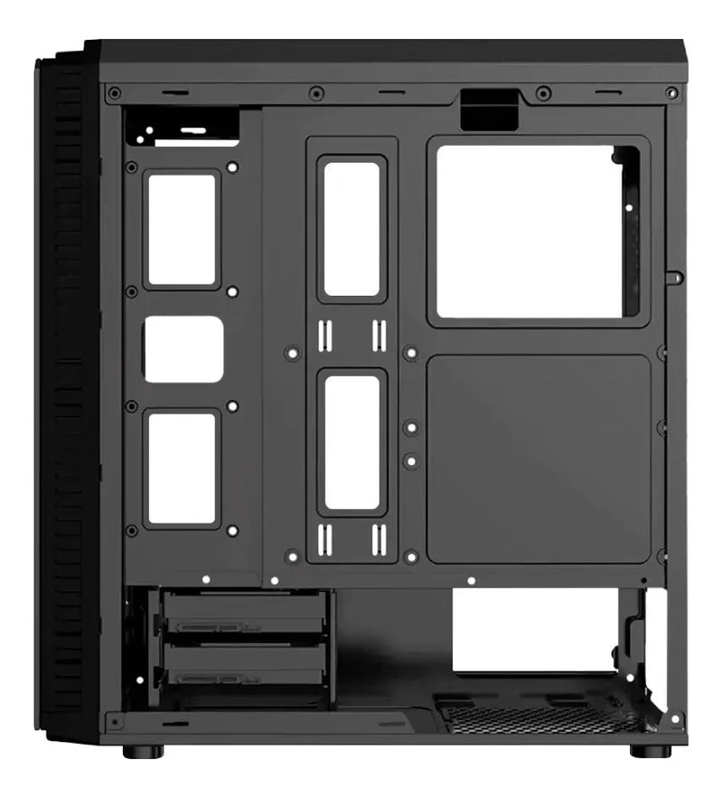 Caja Darkflash Water Square 5 Atx Vidrio Frontal Mid Tower Negro