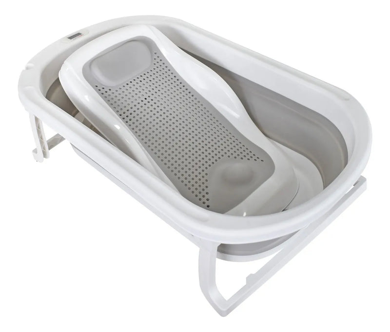 Bañera Bebe Plegable Portatil Wanda Happy Baby Color Gris