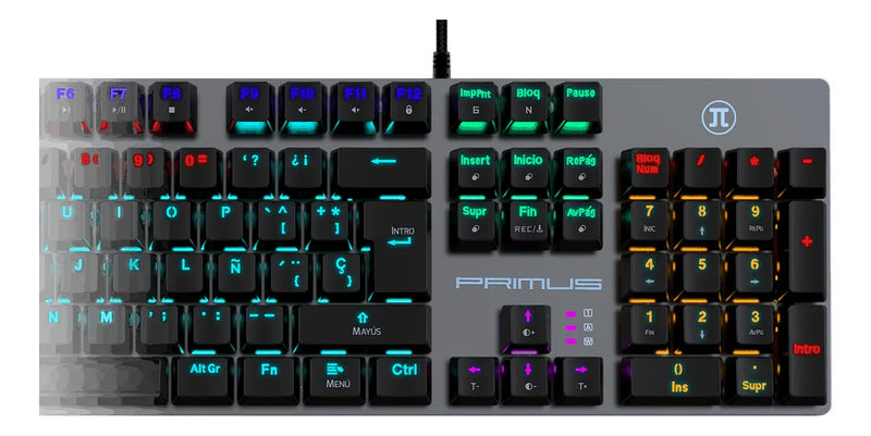 Teclado Primus Ballista 91t Gamer Teclas Mecánicas Luces